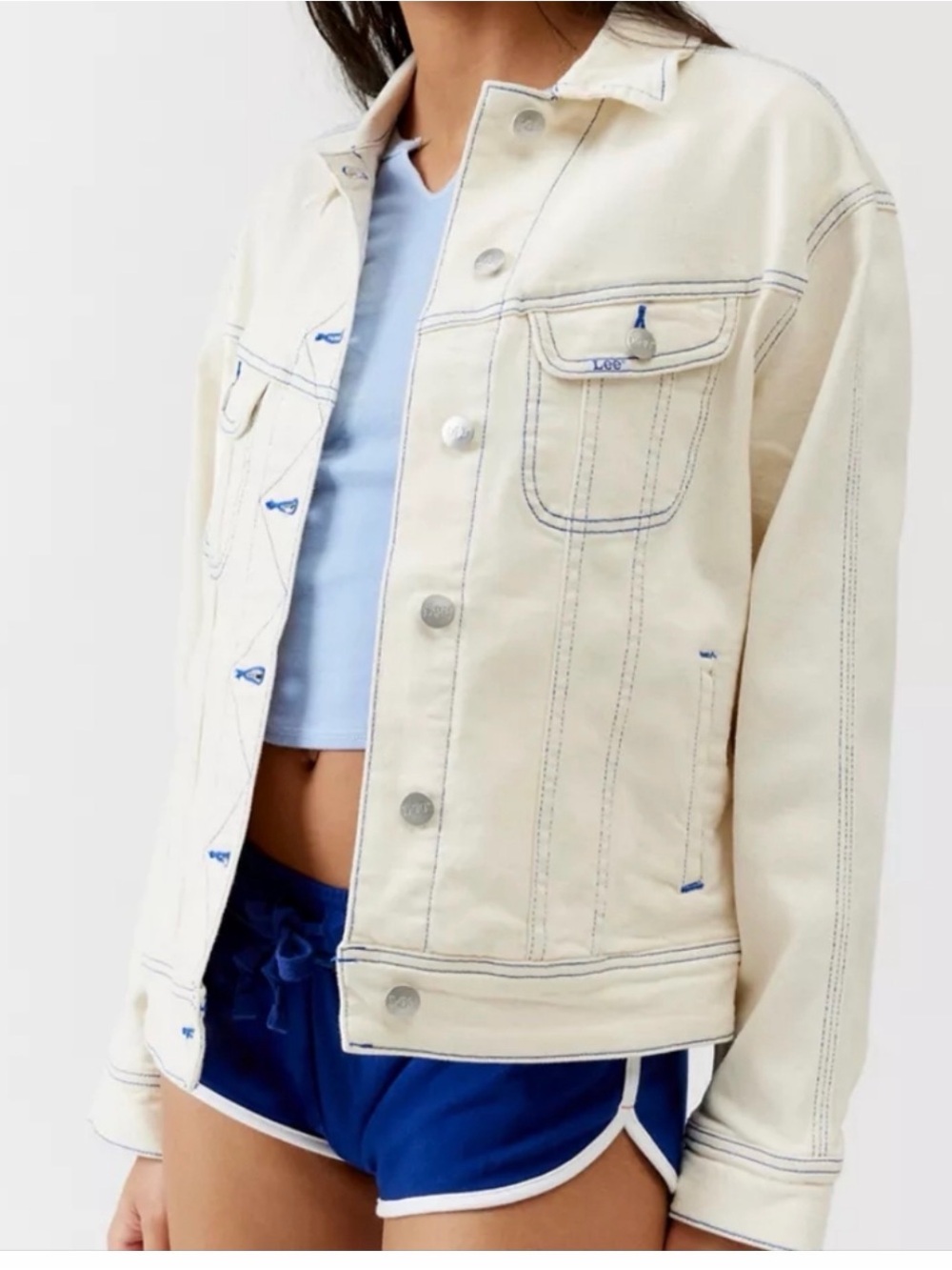 Lee Women’s Rider Loose Fit Denim jacket NWT - Picture 4 of 8